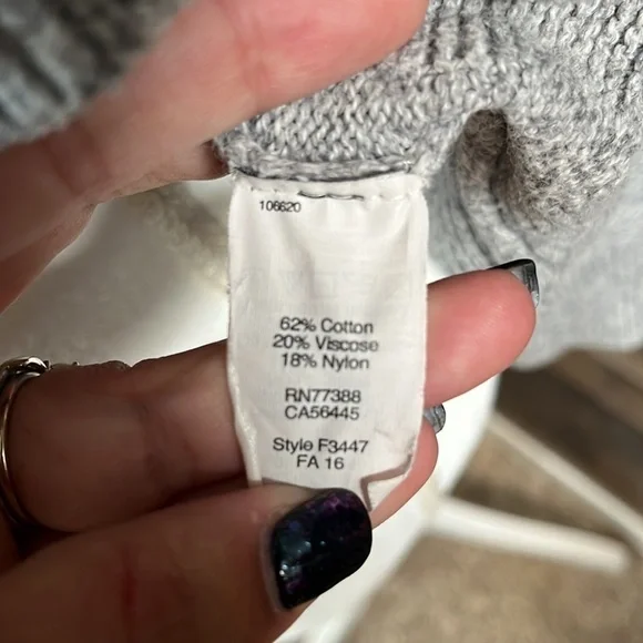 Madewell Gray Knit Sweater Size XS - Picture 3 of 5